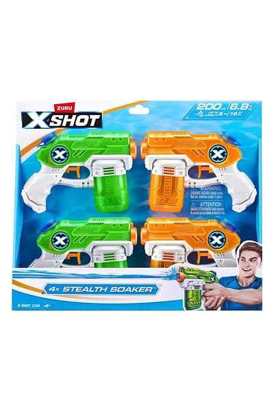 X-Shot Water Small Stealth Soaker 4 pack