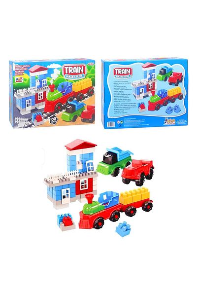 Asya Ant Blocks Train Gari 100 Pieces 3+