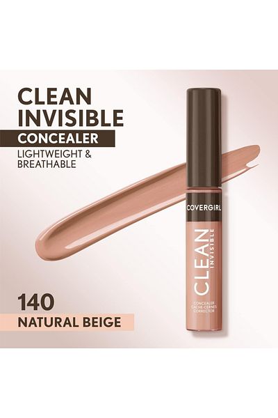 covergirl Clean Invisible Concealer 140 Natural Beige - 7 ml