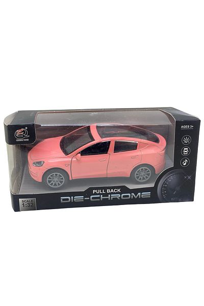 JPT Tesla Y model metal replica pink 1/32