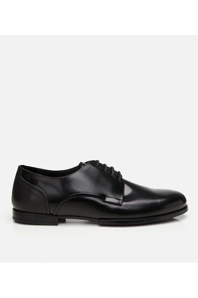 Hotiç Men's Leather Black Classic Shoes