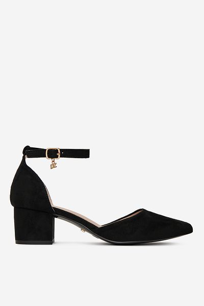DeeZee Women's Pumps on a block low black block 37