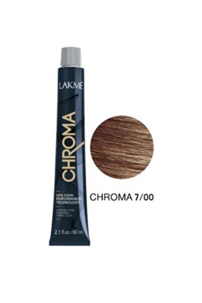 LAKMÉ صبغة شعر لاكمي كروما رقم 7/00 أشقر متوسط خالية من الأمونيا - 60 مل
