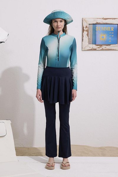 KADRİYE BAŞTÜRK Μαγιό Hijab Φούστα τένις Navy Blue