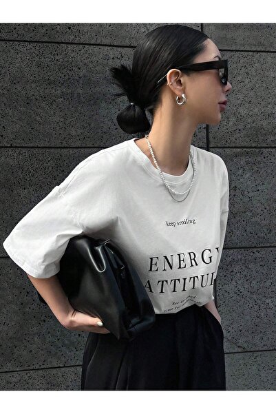 MOY TEKSTİL Γυναικείο μπλουζάκι με στάμπα