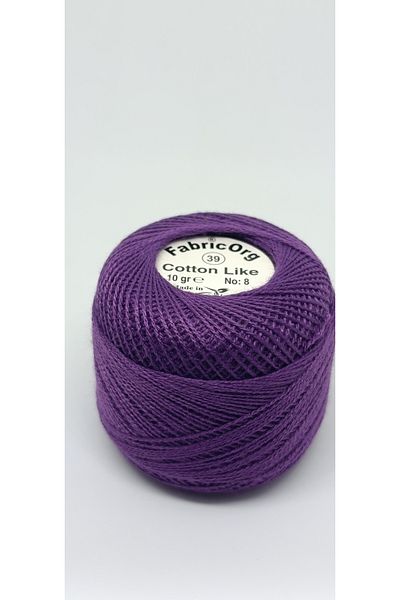 fabricorg Etamin-Cross Stitch Yarn - Παρόμοιο με βαμβάκι (10 GR-NO8 YARN) - Μονό Μάτσο - Νούμερο 39 Χρώμα