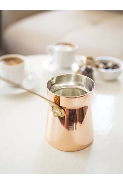 Bakır Concept Copper Coffee Pot Modern Model (for 4 People)