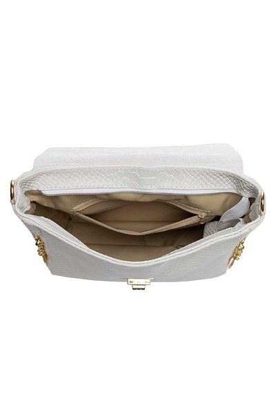Toro Nero Women's light gray genuine leather bag Berenice