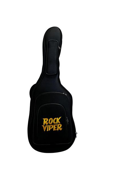 Rock Viper Gold Black Professional Thick Padded Electric Guitar Case