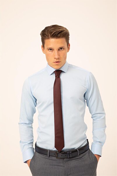 SÜVARİ Dark Burgundy Plain Tie