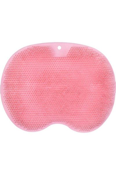 ADORN Suction Cup Silicone Bath Brush Foot Massage Pad Back Scrub Body Washing Washcloth