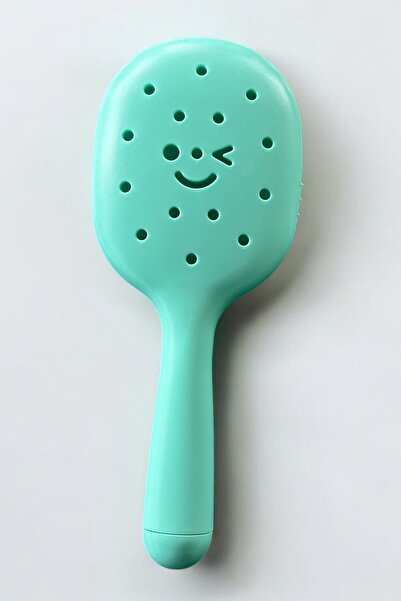 TAKIŞTIR Turquoise Color Charm Attachable Hair Combing Brush/Comb