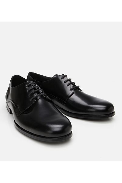 Hotiç Men's Leather Black Classic Shoes
