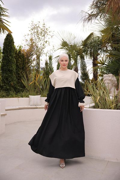 Nissra Ankanoor Smocked Oversize Λινό Φόρεμα Anka255095
