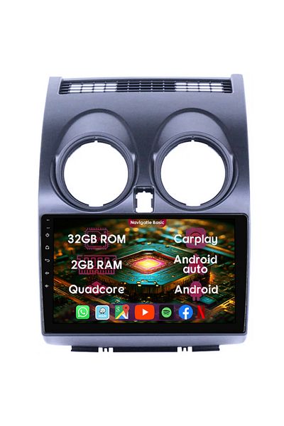 navi-it Dedicated Navigation Nissan Qashqai 2006-2013, 2gb Ram 32gb Rom, Quad Core, Display 9" Ips Full Hd,