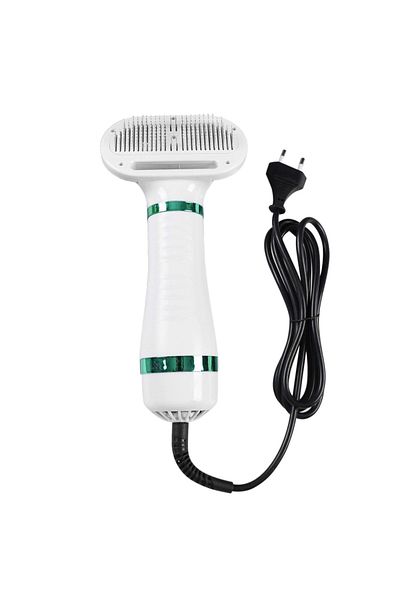zola 2 in 1 pet brush, with dryer, 3 drying modes, 300 W, white, 25x12x6 cm