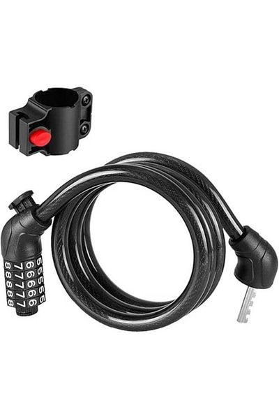 Generic Bicycle Lock High Security 120 cm Bicycle Lock with 5-Digit Combination Code