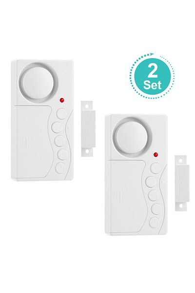 Choice 2pcs Camluxy Wireless Door Opening Sensor Time Delay Refrigerator Door Alarm Burglar Alarm Anti-the