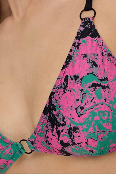 AYYILDIZ 5603 Σετ μπικίνι πράσινο ροζ