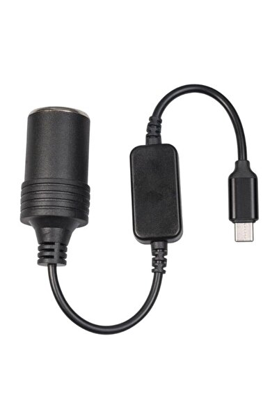 Genel Markalar HUALEU USB A Erkek Araç Çakmak Soketi Dişi Dönüştürücü Kablo 1 Ayaklar, 5V 12V 18W USB Araç Çakmak