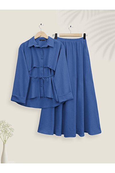 HİJABAYA Σετ Ayrobin με φούστα με ζώνη και κουμπιά