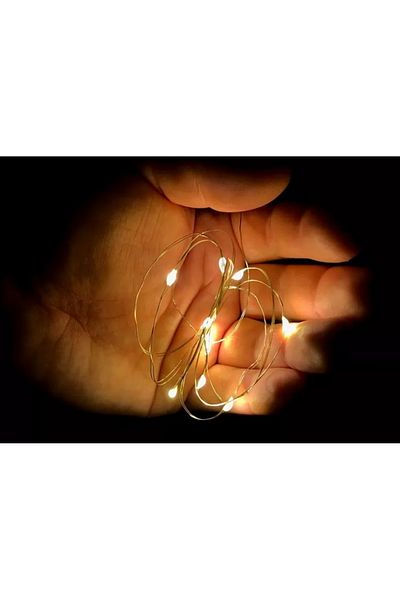 OEM Fir Iluminare Decorativa Cu 10 Led-uri, 1m, Alb Cald