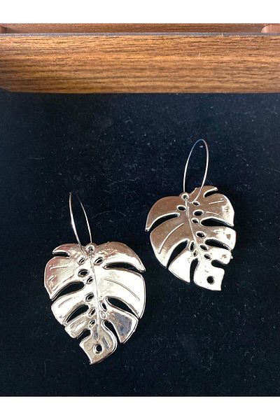 canan dizayn Leaf Nickel Acrylic Earring Style
