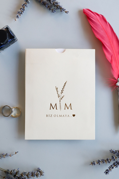 Pixel Davetiye Oval Kesim Düğün Davetiyesi - 100 Adet - Düğün - Nişan - Kına - Sünnet - Nikah Davetiyesi - 8840