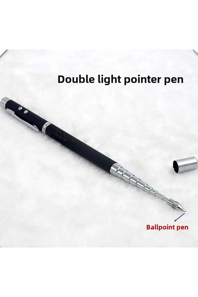 EJOYA Telescopic Laser Black Presentation Pen Laser Ballpoint Pen