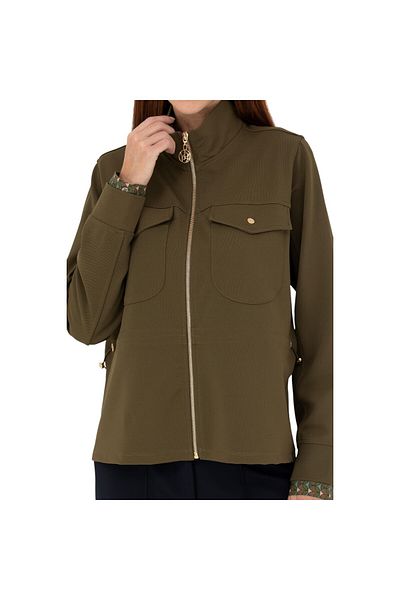 U.S. Polo Assn. Women's Khaki V-Neck Sweatshirt 1654576