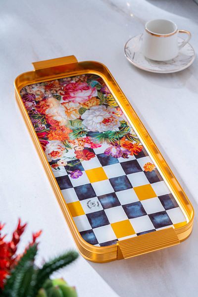 ACAR Portofina Rectangular Glass Tray