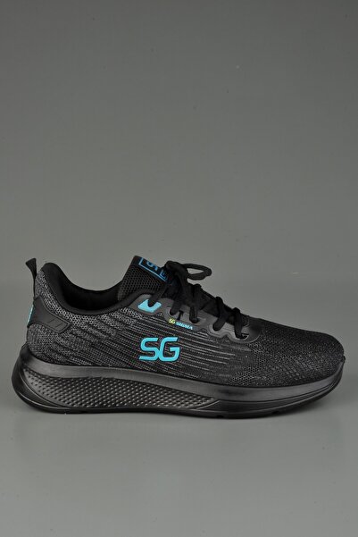 KONFOR Rahat Triko Ortopedik Erkek Spor Ayakkabı Siyah