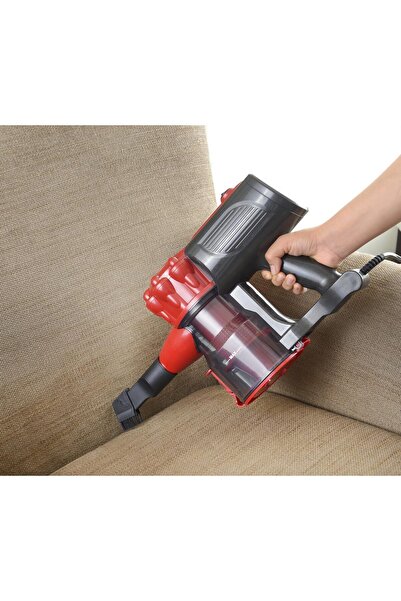 ALSAIF مكنسة كهربائية E05513، 600 واط، خفيفة الوزن، حمراء، سعة 800 مل