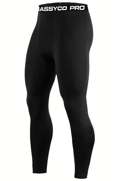 GHASSY CO. Ghassy Co. Erkek Basketbol Bisiklet Fitness Koşu Ultra Esnek Spor Tayt