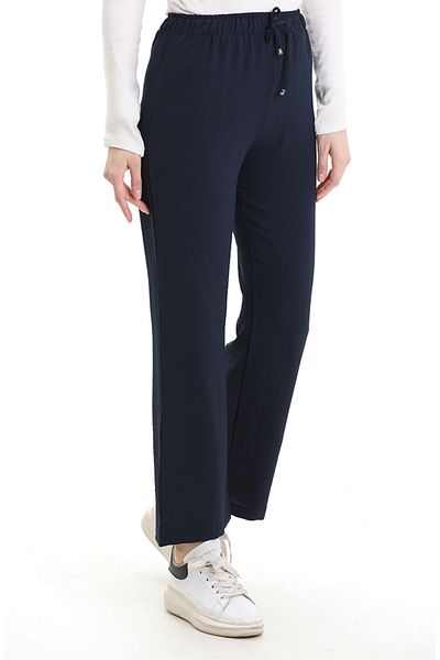 sefamerve Pantaloni cu picioare largi 991040-02 Bleumarin