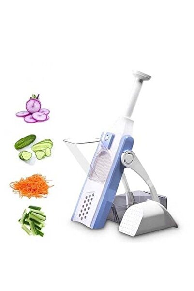 Generic قطاعة خضراوات متعددة الوظائف + قطاعة بطاطس وخضراوات جوليان 5 في 1، ثوم