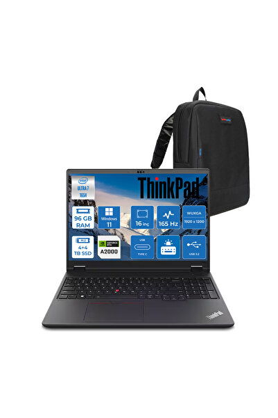 LENOVO Thinkpad MWS P16v Gen2 U7 165H 96GB 4TBSSD+4TBSSD 8GB/RTX2000ADA 16" W...