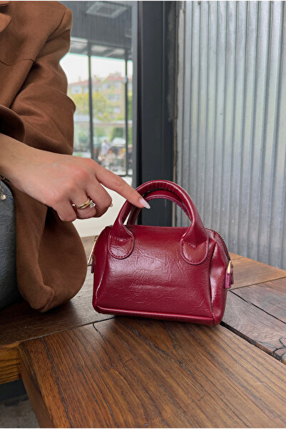 Mupa Shoes Women's Hand and Shoulder Bag Claret Red