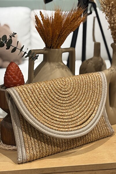 MaVaux El Geçirme Detaylı Zarf Portföy Clutch Çanta