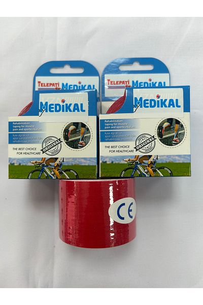 TELEPATİ MEDİKAL Kinesio Pain Band Red 2 Pieces