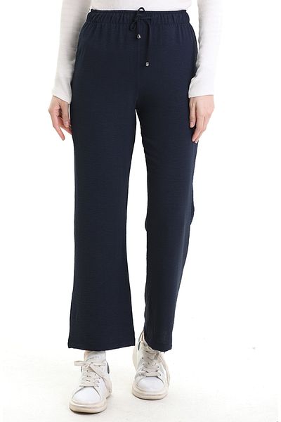 sefamerve Pantaloni cu picioare largi 991040-02 Bleumarin