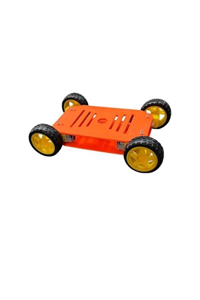SANEC Arduino Uyumlu 4WD Robot Araba Platform Kiti Seti Monte
