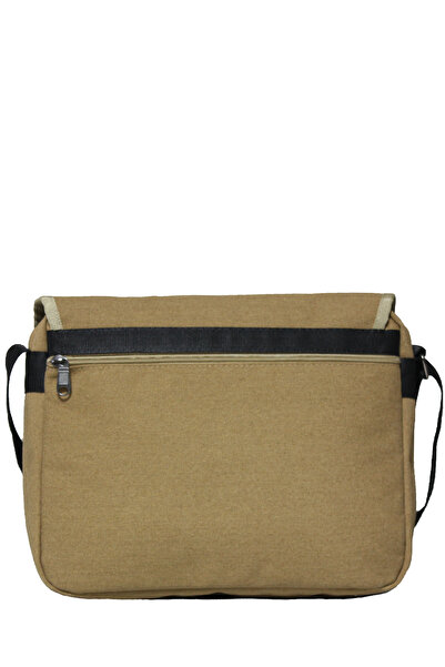 Strong Unisex Canvas Messenger Bag Strap Shoulder Bag School Bag Gusseted Crossbody Bag Pst01