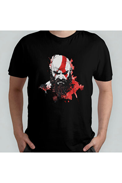 Pixxa God of War Unisex 100% бавовняна футболка з круглим вирізом, модель 1