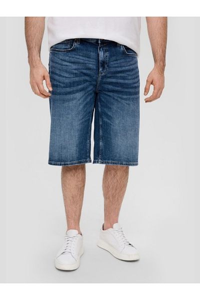 s.Oliver Casby men's big size jeans shorts with Relaxed fit cut, Blue