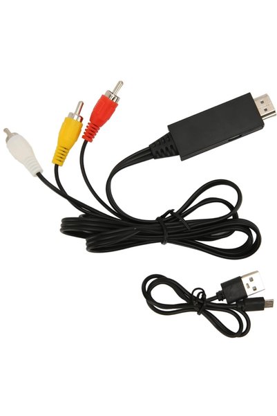 Alfais 4875 HDMI to Rca Av 4K30Hz Converter Converter Adapter