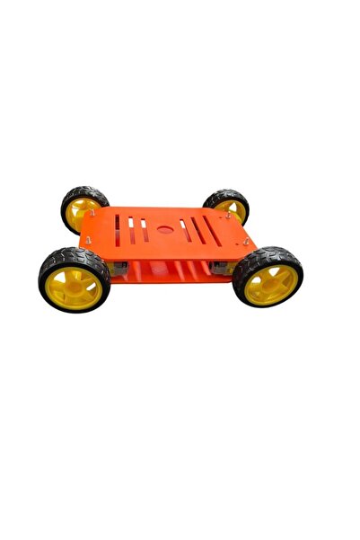 SANEC Arduino Uyumlu 4WD Robot Araba Platform Kiti Seti Monte