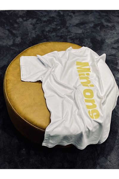 Spark Collection Tricou Relax Mold din seria Minions Cartoon Old School 100% bumbac