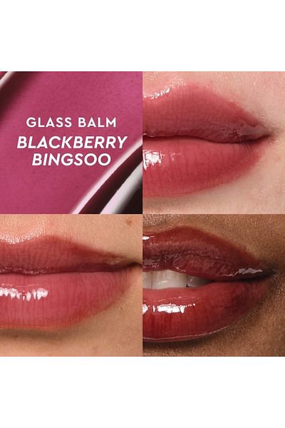 GLOW RECIPE Glass Balm Lip Treatment for Shine & Hydration, Blackberry Bingsoo 15 g