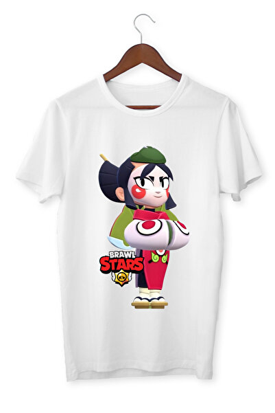 ALPŞAN TİCARET Brawl Stars Kaze Παιδικό Λευκό μπλουζάκι για ενήλικες Unisex Π...